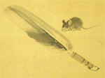 Painting of Mouse and Feather