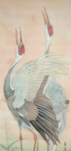 Japanese painting of Cranes